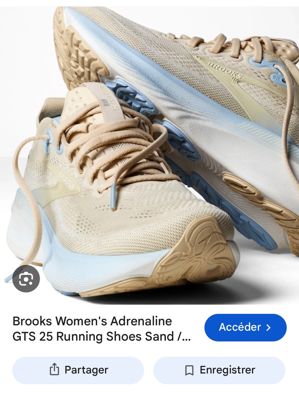 Brooks adrenaline GTS 25 sand/coconut/skyway